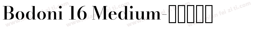 Bodoni 16 Medium字体转换